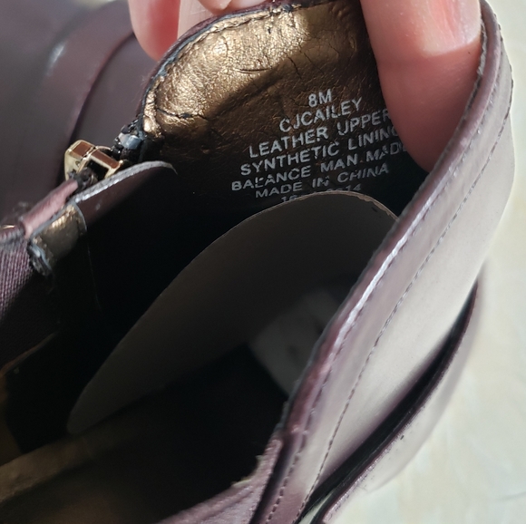 Circa Joan & David Cailey Boot Leather Mixed Knit Women's Size 8 - Picture 11 of 13